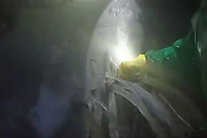 昌都消防水池堵漏现场